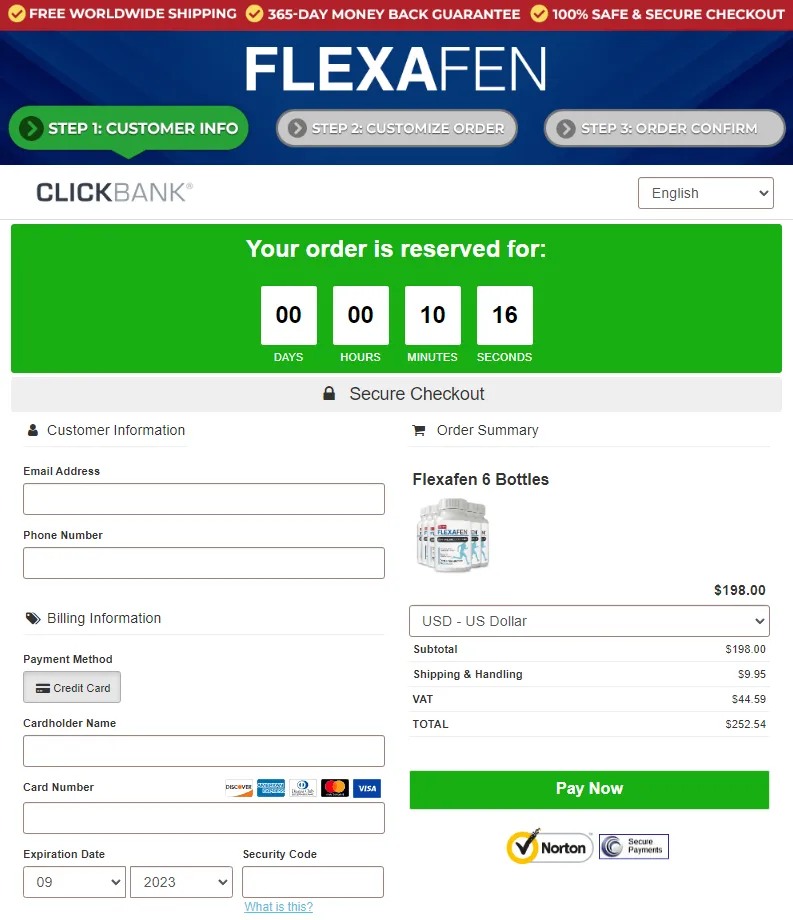 Flexafen - Order Page